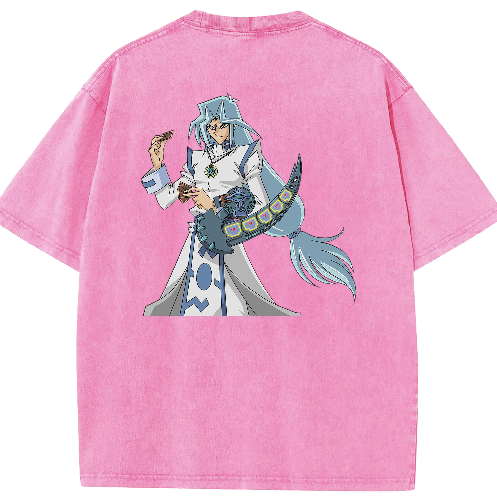 （画像用） 遊☆戯☆王 Yu-Gi-Oh! 綿100% ヴィンテージ風 半袖Tシャツ（背面プリント）